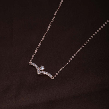 Starlit Elegance Necklace | Rose Gold