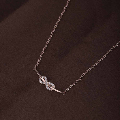Starlit Infinity Necklace | Rose Gold