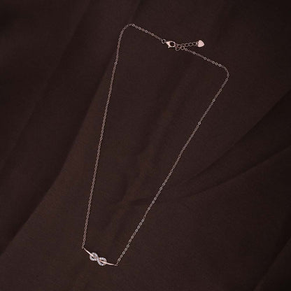 Starlit Infinity Necklace | Rose Gold