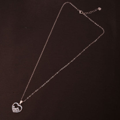 Zircon Affection Necklace | Rose Gold