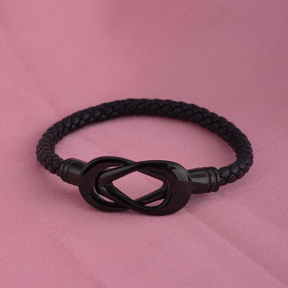 Black Leather Bracelet