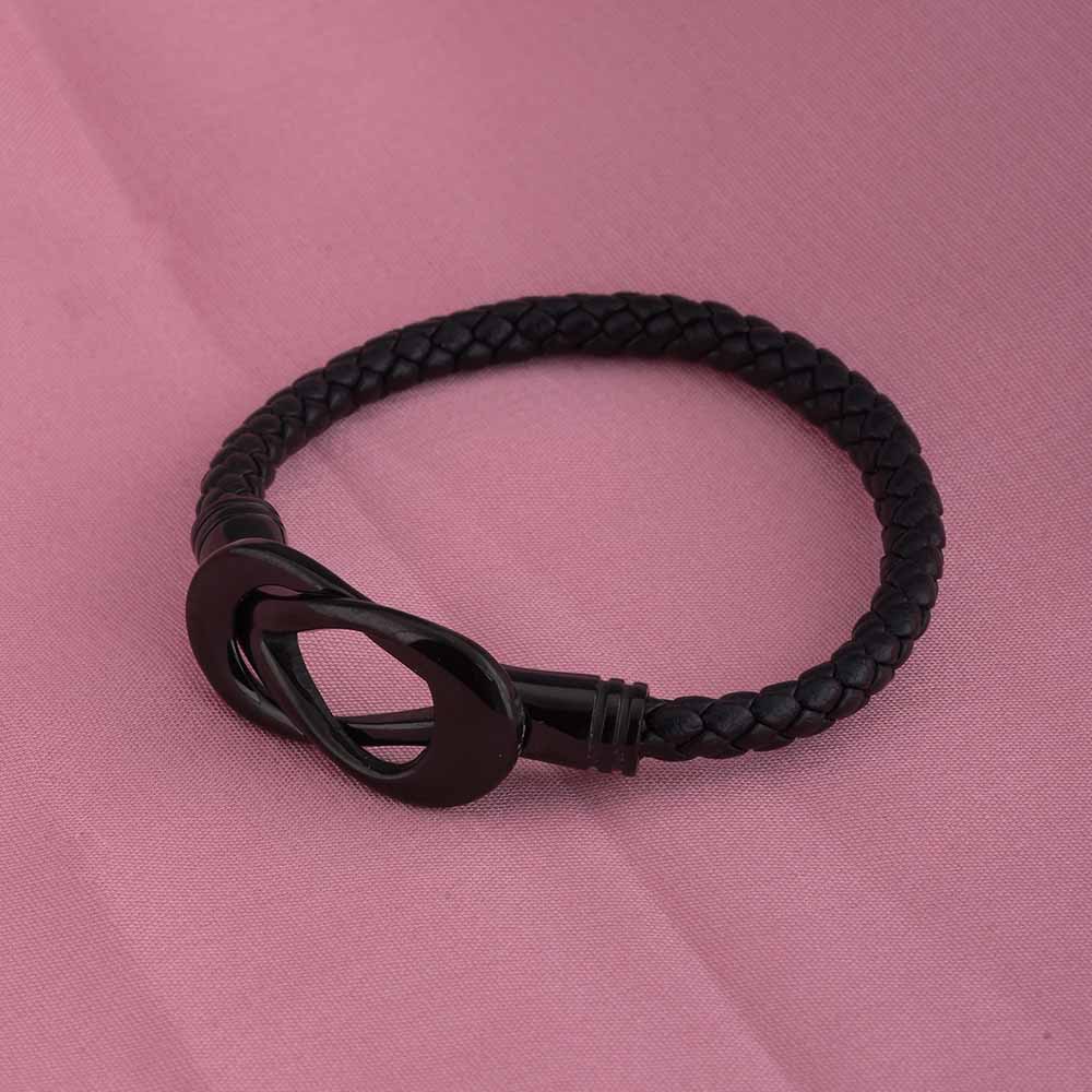 Black Leather Bracelet