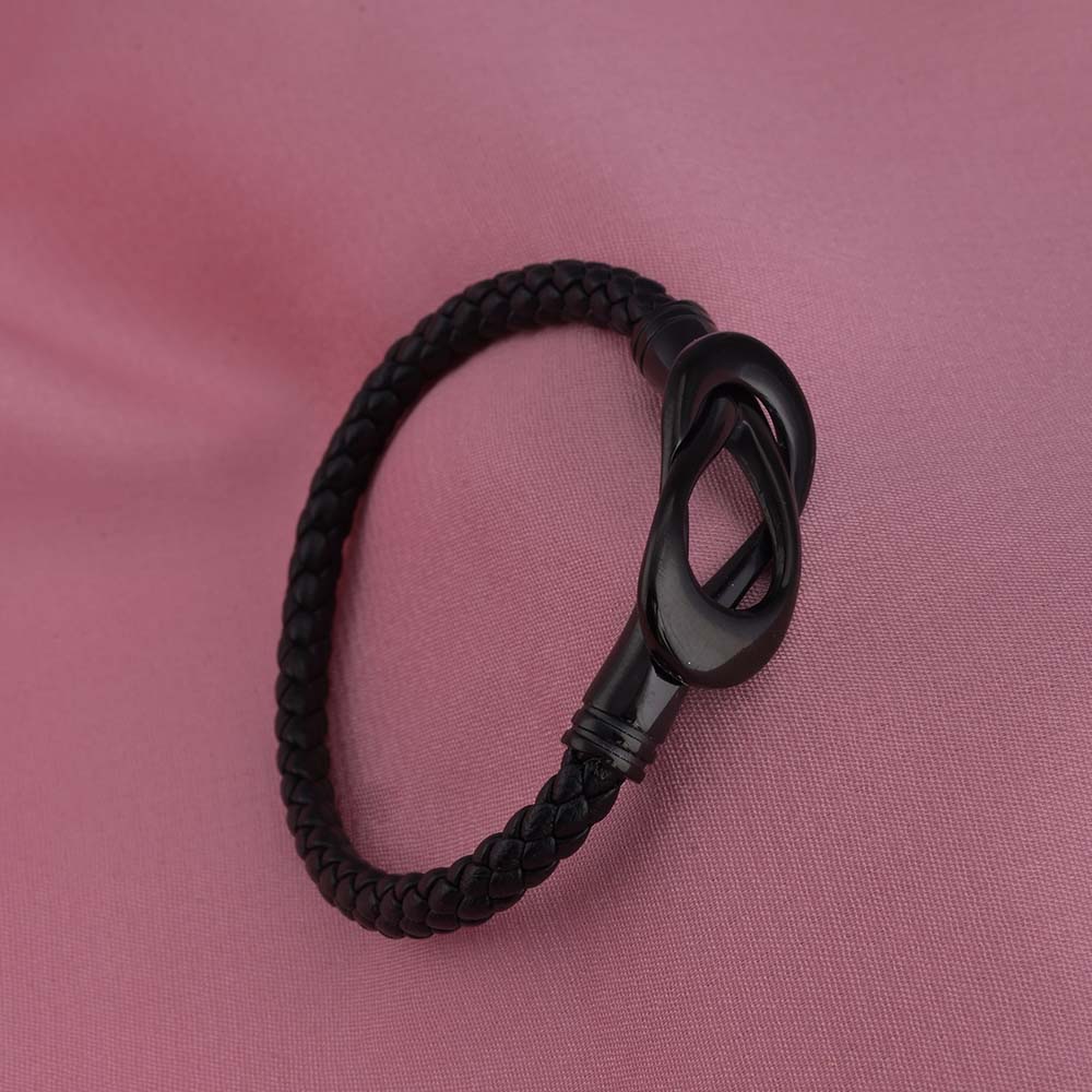 Black Leather Bracelet