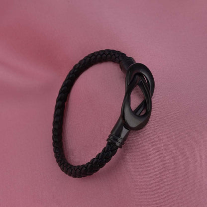 Black Leather Bracelet