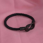 Black Leather Bracelet