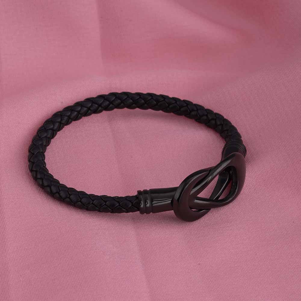 Black Leather Bracelet
