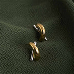 Bi-metal Fusion Earrings