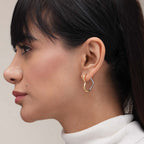 Colour Fusion Heart Hoops