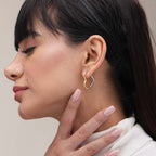 Colour Fusion Heart Hoops