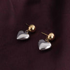 Elegant Heart Drop Earrings