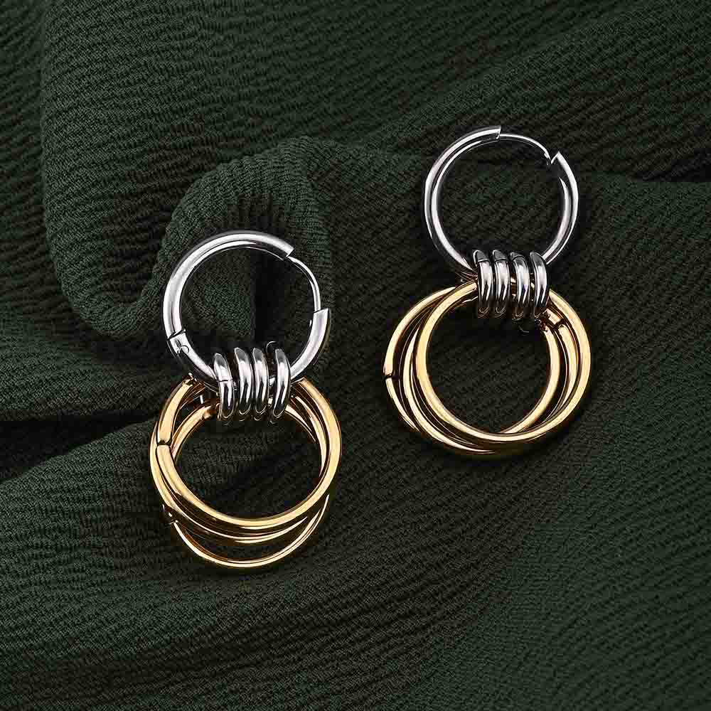 Interlocking Hoop Earrings