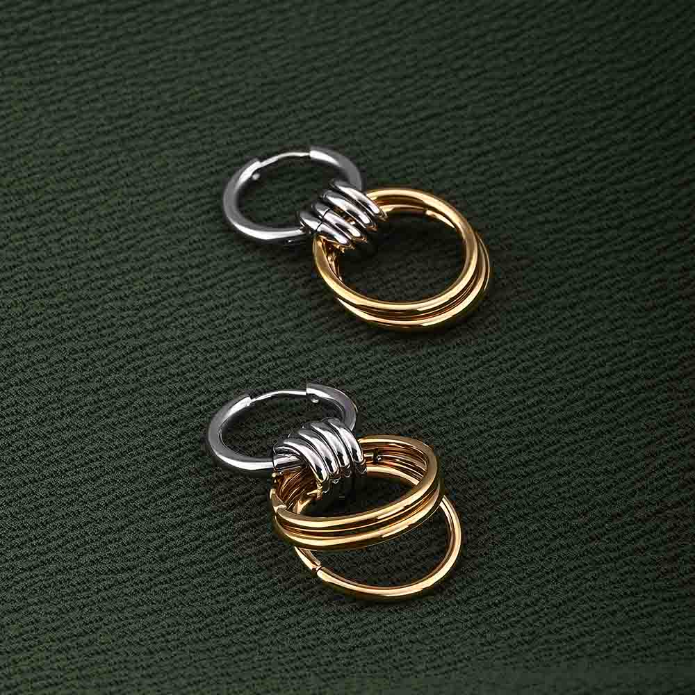 Interlocking Hoop Earrings