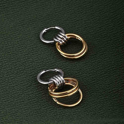 Interlocking Hoop Earrings