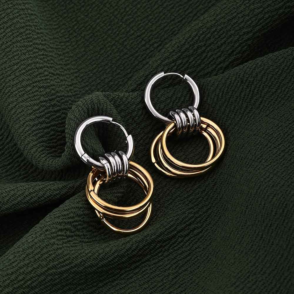 Interlocking Hoop Earrings