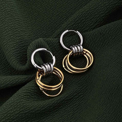 Interlocking Hoop Earrings