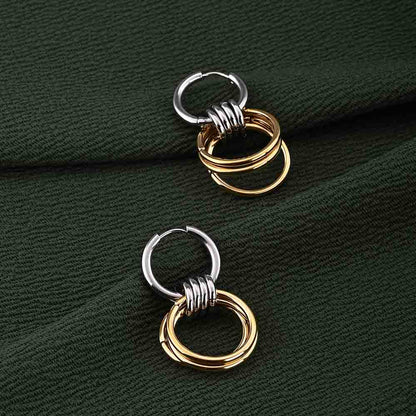 Interlocking Hoop Earrings