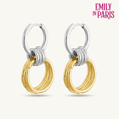 Interlocking Hoop Earrings