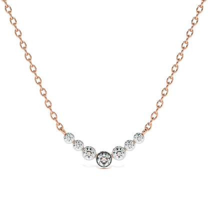 Stepping Stone 9KT Gold Lab Grown Diamond Necklace
