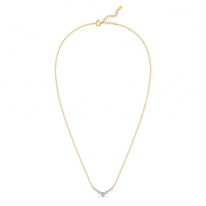 Stepping Stone 9KT Gold Lab Grown Diamond Necklace