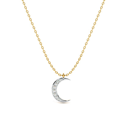 Moonlight 9KT Gold Lab Grown Diamond Necklace
