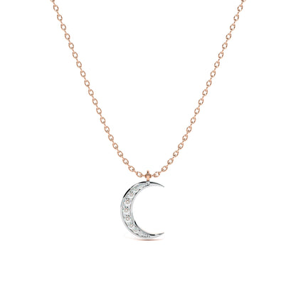 Moonlight 9KT Gold Lab Grown Diamond Necklace