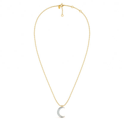 Moonlight 9KT Gold Lab Grown Diamond Necklace
