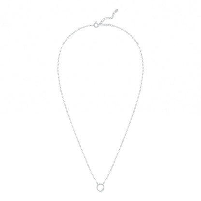 Enclosed Gem 9KT Gold Lab Grown Diamond Necklace