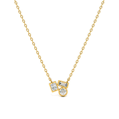Symphony Of Stones 9KT Gold Lab Grown Diamond Necklace
