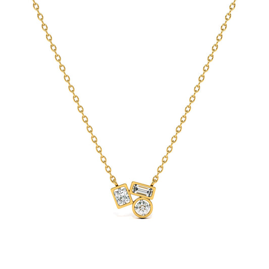 Symphony Of Stones 9KT Gold Lab Grown Diamond Necklace