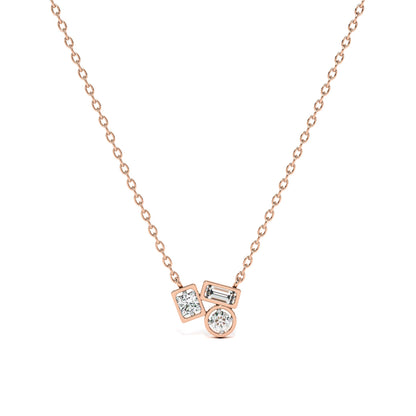 Symphony Of Stones 9KT Gold Lab Grown Diamond Necklace