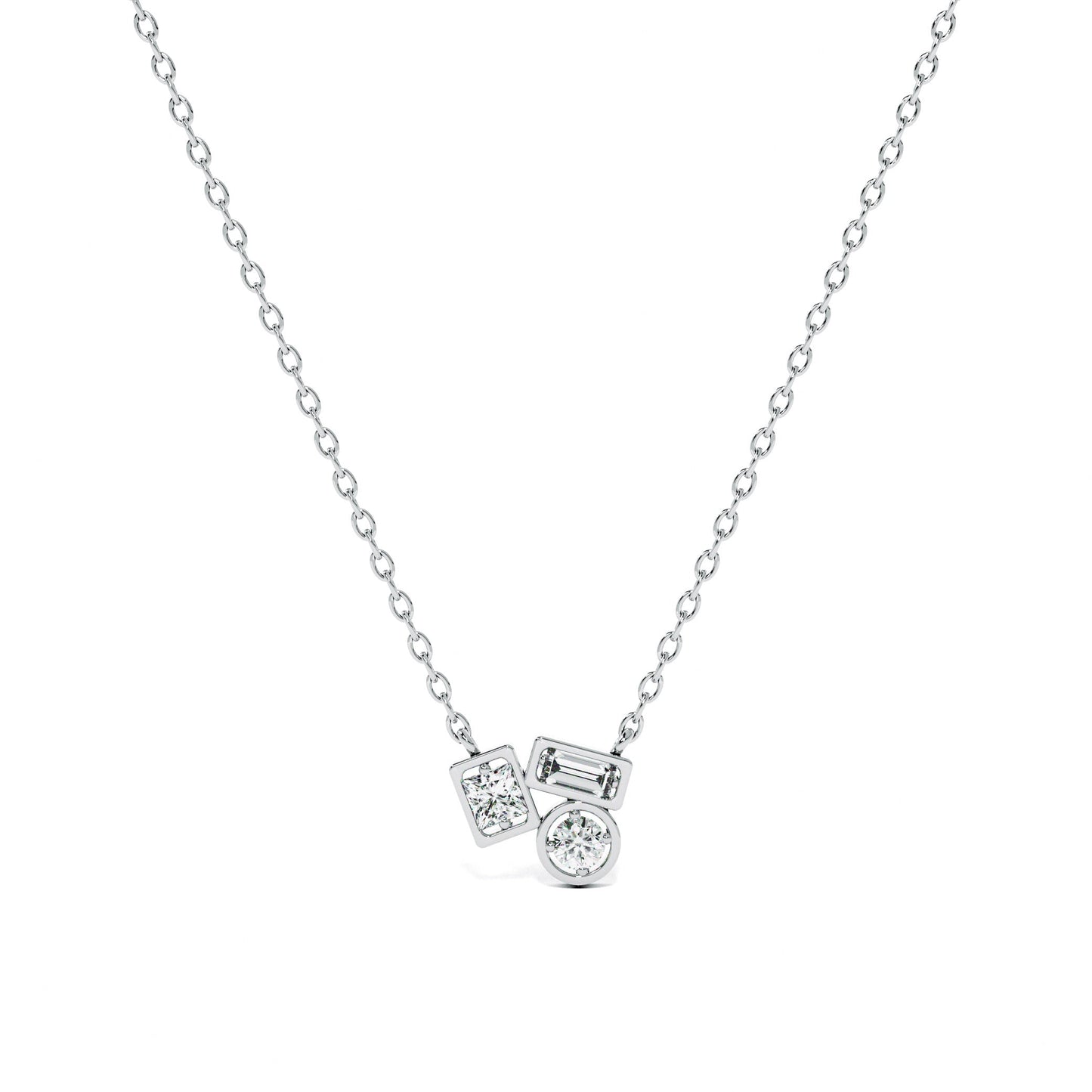 Symphony Of Stones 9KT Gold Lab Grown Diamond Necklace
