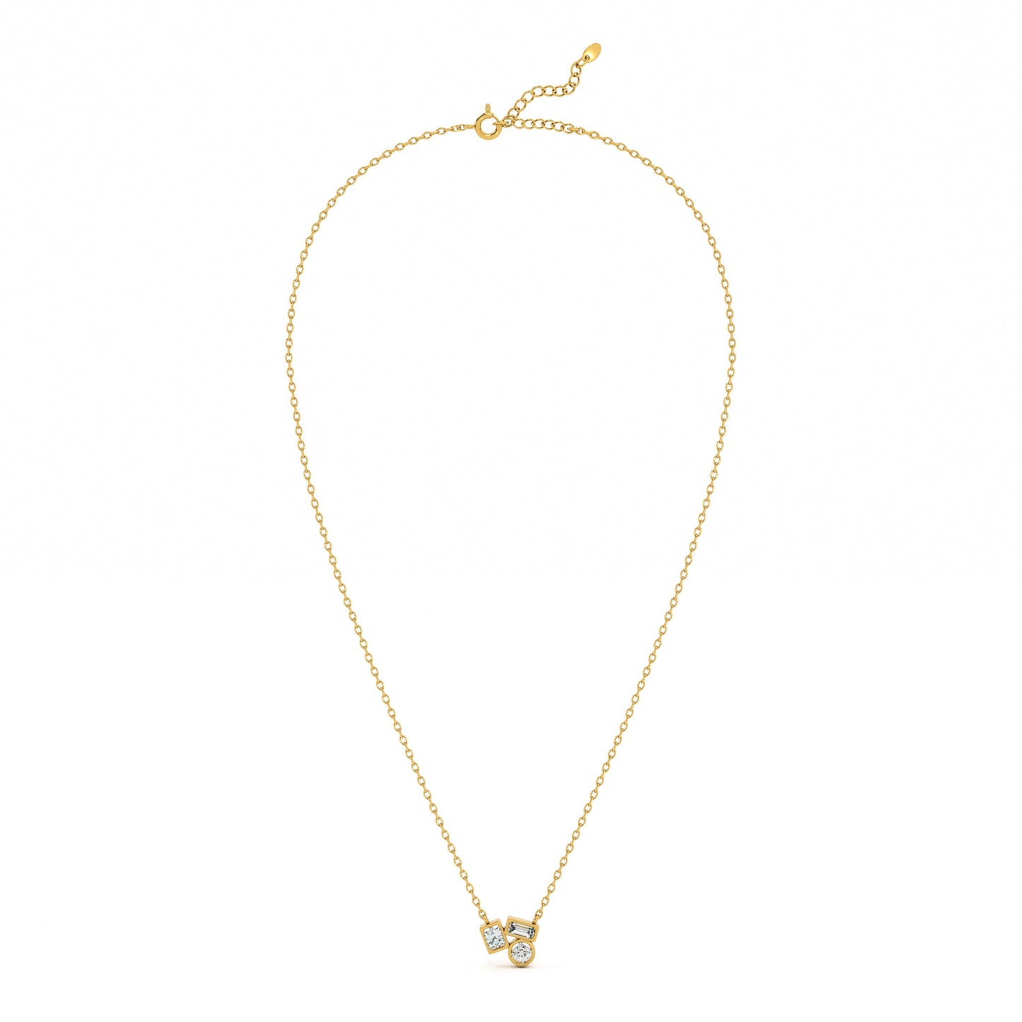 Symphony Of Stones 9KT Gold Lab Grown Diamond Necklace