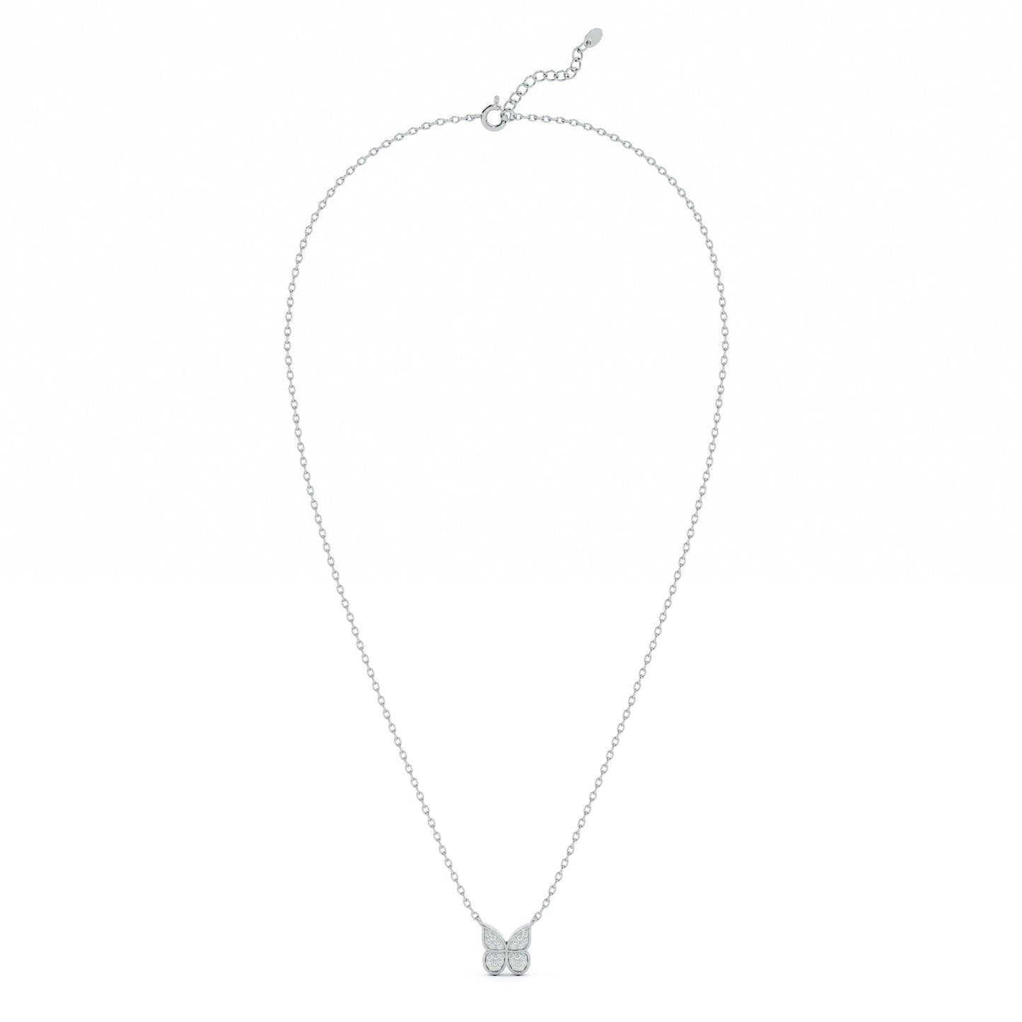 Butterfly Bliss 9KT Gold Lab Grown Diamond Necklace