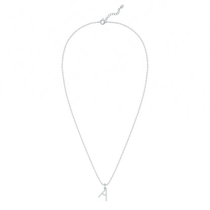 Elegant Initial 9KT Gold Lab Grown Diamond Necklace