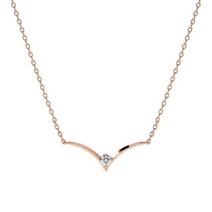 Vivid Glow 9KT Gold Lab Grown Diamond Gold Necklace
