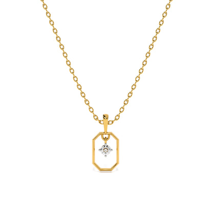 Vera Glow 9KT Gold Lab Grown Diamond Pendant