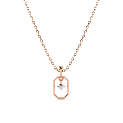 Vera Glow 9KT Gold Lab Grown Diamond Pendant