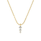 Diamond Trio 9KT Gold Lab Grown Diamond Pendant