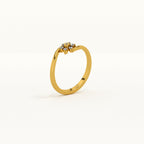 Dazzling Blossom 9KT Gold Lab Grown Diamond Ring