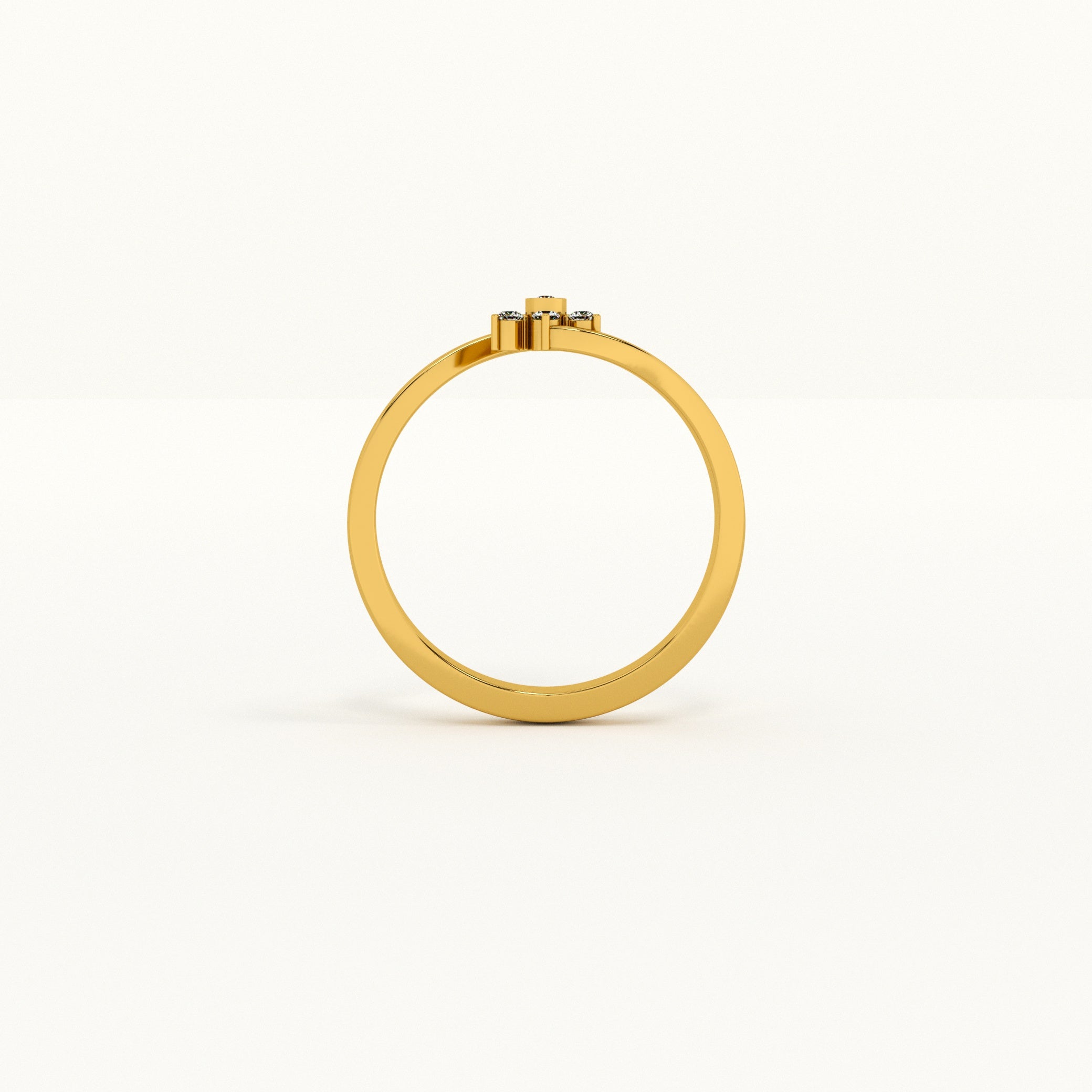 Dazzling Blossom 9KT Gold Lab Grown Diamond Ring