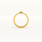 Daisy Charm 9KT Gold Lab Grown Diamond Ring