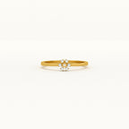 Daisy Charm 9KT Gold Lab Grown Diamond Ring