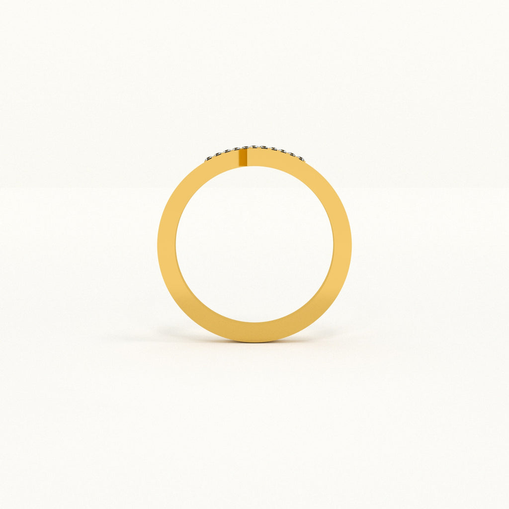 Celestial V 9KT Gold Lab Grown Diamond Ring