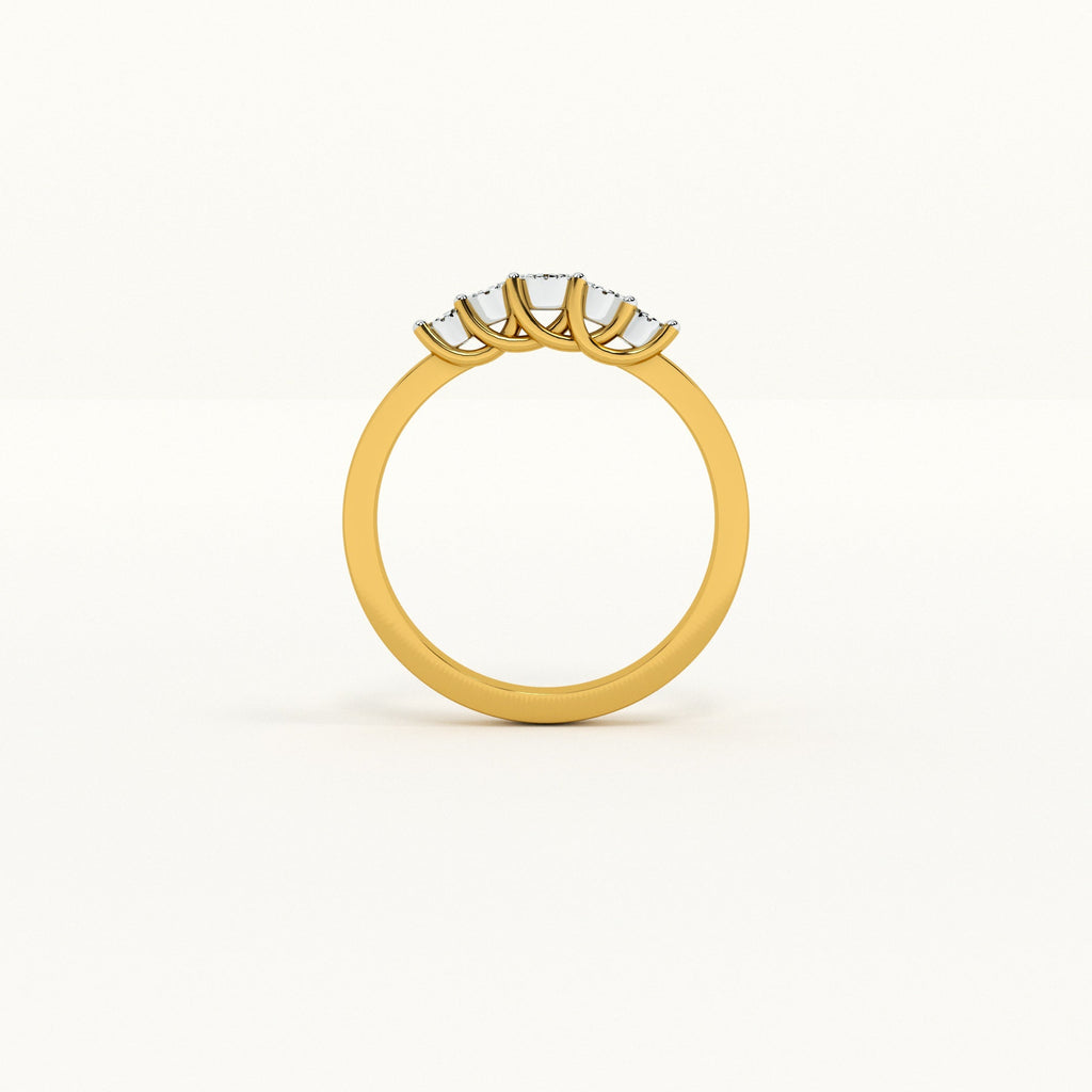 Cascade 9KT Gold Lab Grown Diamond Ring