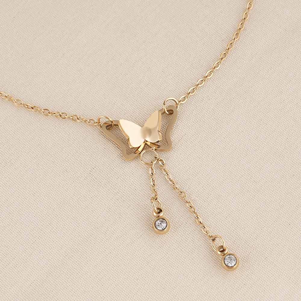 Butterfly Charm Anklet