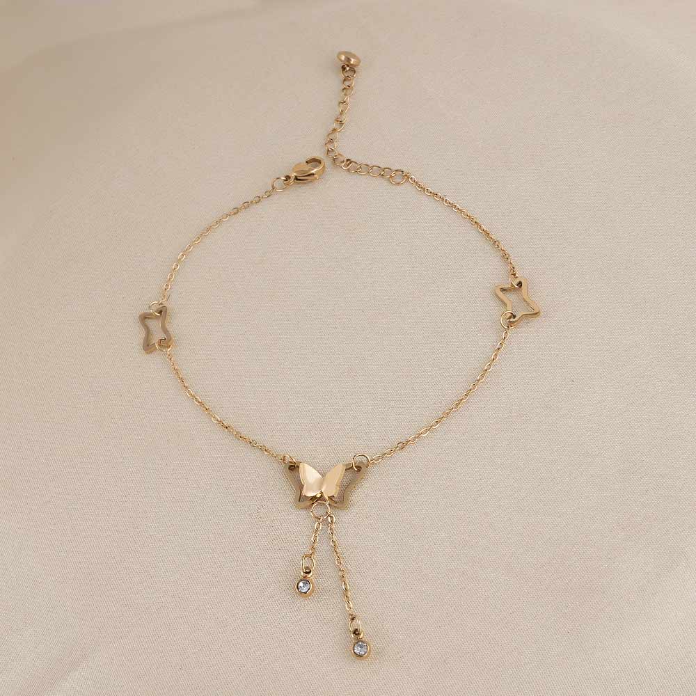 Butterfly Charm Anklet