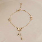 Butterfly Charm Anklet
