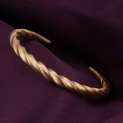 Twisted Gold Cuff Bracelet
