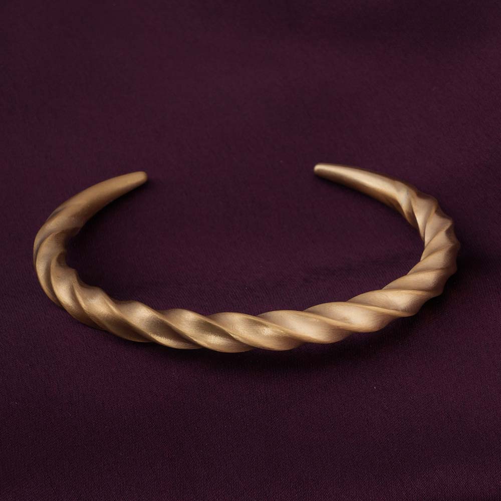 Twisted Gold Cuff Bracelet