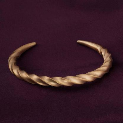 Twisted Gold Cuff Bracelet